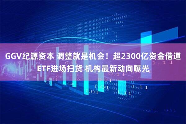 GGV纪源资本 调整就是机会！超2300亿资金借道ETF进场扫货 机构最新动向曝光